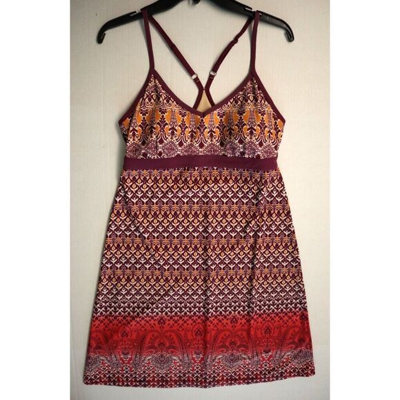 Athleta 221593-07 Women's Sz M Maroon Shorebreak Swim Dress - Picture 7 of 10